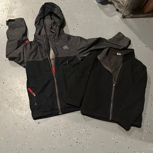 North face boys XS triclimate jacket coat